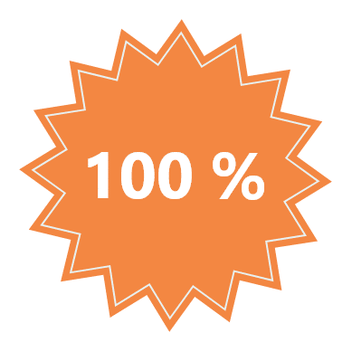 Prozentanzeige in Orange